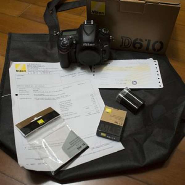 (轉會)全新Nikon D610+額外正廠電+原廠無線遙控(成街都係，不過我有多d野送)