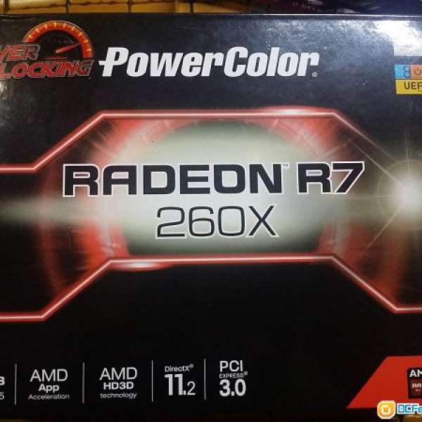 99% 新 POWERCOLOR R7 260X 2GB DDR5 OC 有單有盒有保