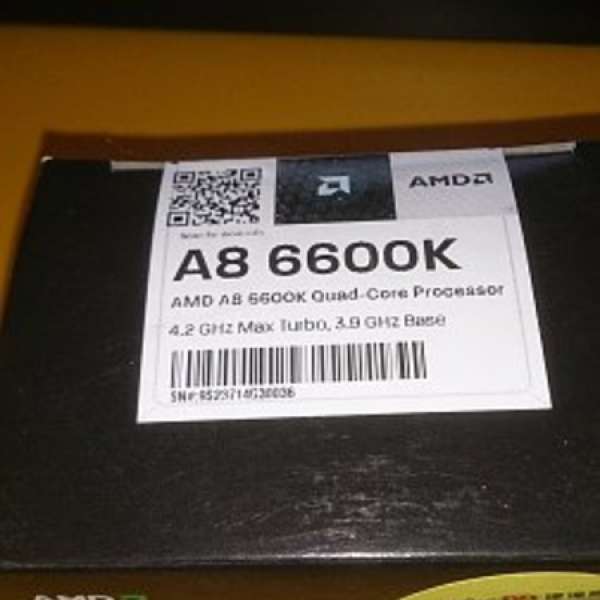 AMD Quad-Core A8-6600k全新有盒有保