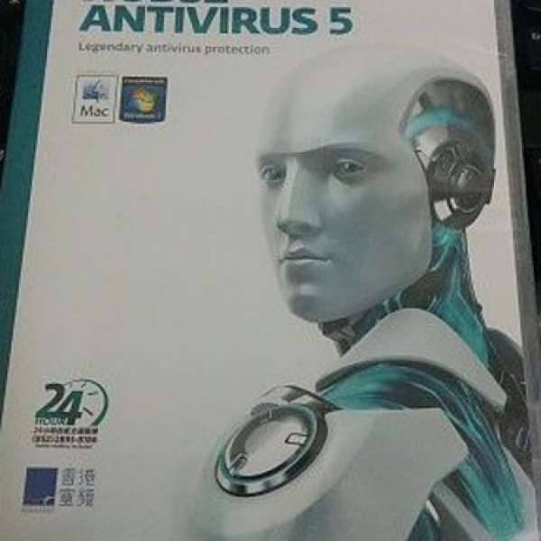 全新未開封 一年時限版香港寬頻贈品 ESET NOD32 Antivirus 5 DVD-ROM版 防毒軟件 - ...