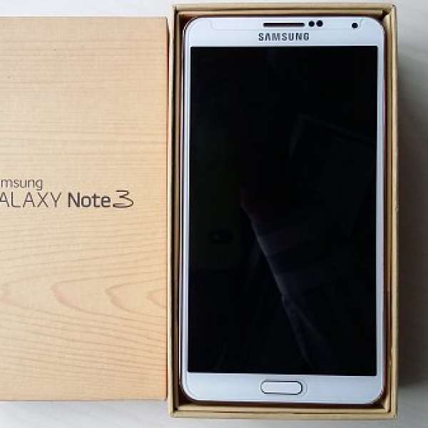 Samsung Note 3 4G LTE N9005 (白/金，新機一樣，有防爆玻璃貼，百老滙，齊單，齊盒...