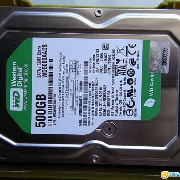 WD Green 3.5" 500G