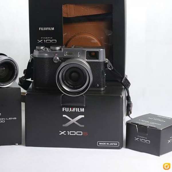 Fujifilm X100s 連WCL-X100廣角鏡 + Hood