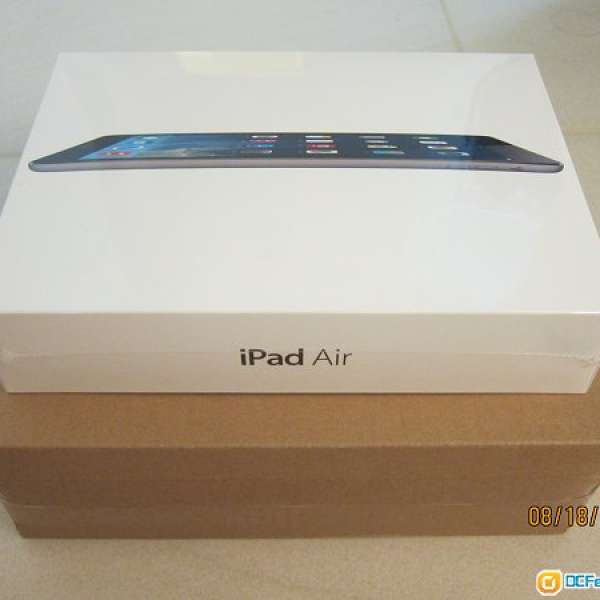 100%全新未開封 行貨iPad Air 16G LTE version, 太空灰
