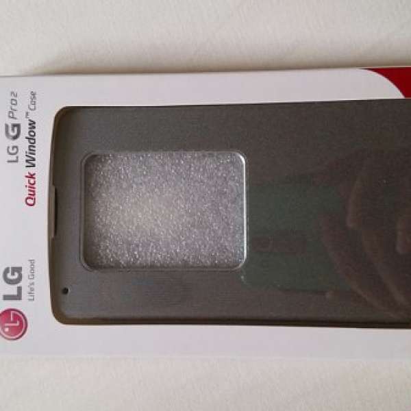 原裝銀色LG G Pro 2 flip cover