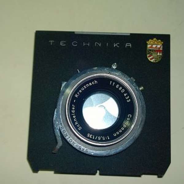schneider 135mm f5.6 4x5 + linhof lens board 0