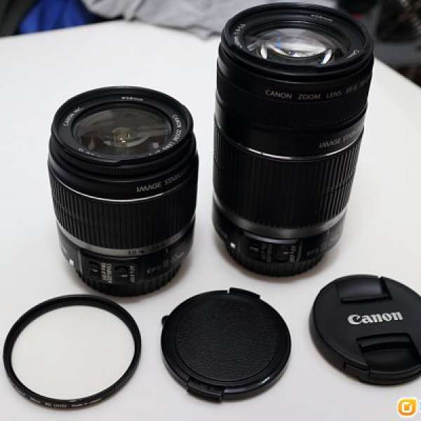 Canon 18-55mm IS - 55-250mm IS