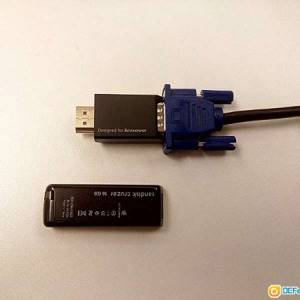 100New 超正LENOVO HDMI 轉VGA Covertor