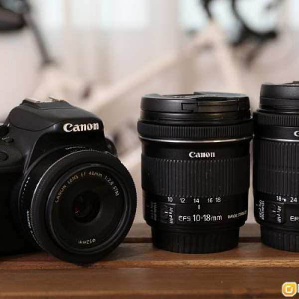 Canon EOS 100D 雙鏡 kit set + EF-s 10-18