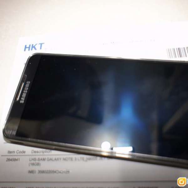 Samsung Note 3 4G LTE 黑色,行貨,95%新, 無花