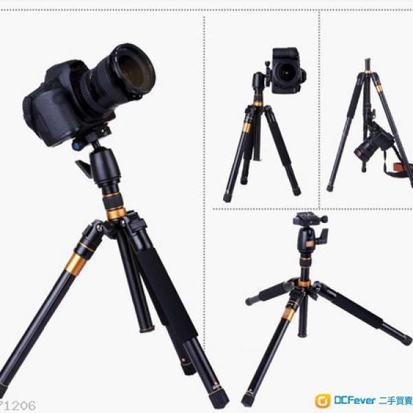輕裝時代 Q555 反摺三腳 變單腳 半專業相機腳架 能合所有相機 for Canon