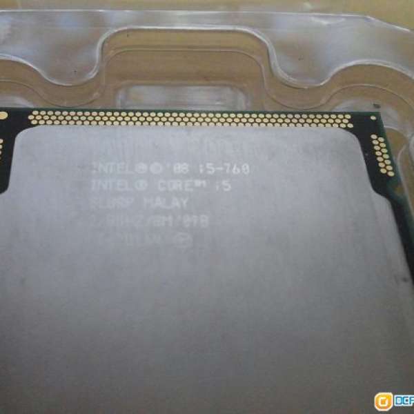 Intel Core i5-760        Socket:	LGA 1156