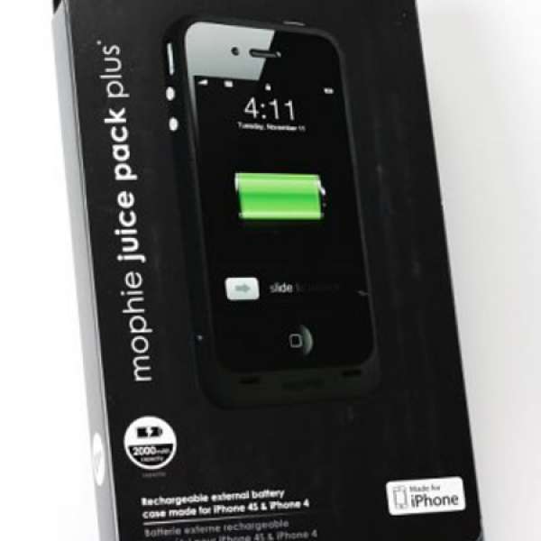 Mophie Juice Pack plus Air Battery Case for iPhone 4/4S 充電殻 充電器 后備電池 ...