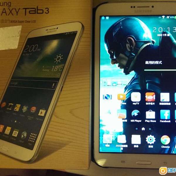 Samsung Galaxy Tab3 8.0 3g版SM-T311(可打電話)白色香港行貨