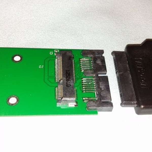 售 mSATA to SATA adaptor 轉換器 (mSATA SSD 用)