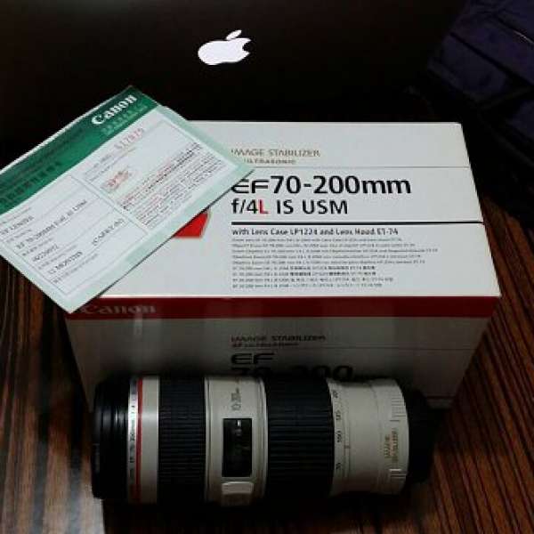 Canon EF 70-200 F4L IS USM ( 連 Hoya Filter )