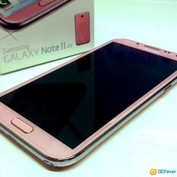 Samsung Galaxy Note 2 LTE N7105 粉紅色 99%新