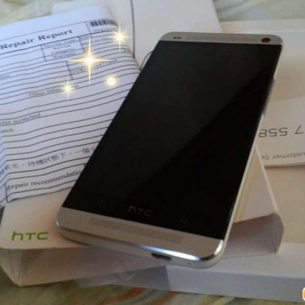 98% 新 HTC M7 New one 銀色 行貨