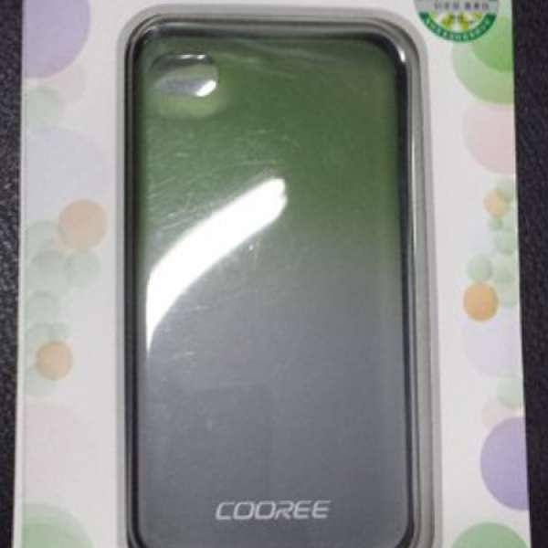 100% 全新 COOREE iPhone 4S / iPhone 4 Case 半透明 綠白漸變色 保護套 手機套