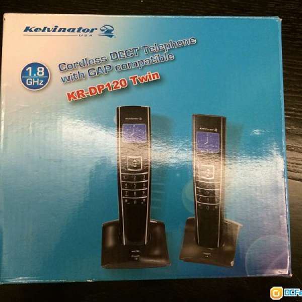 美國家榮華 Kelvinator KR-DP120 Twin 數碼室內電話(雙機) 80%新 有盒齊配件