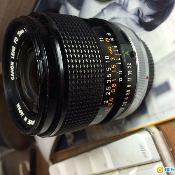 FS: Canon FD 28mm / F2.0 SSC lens