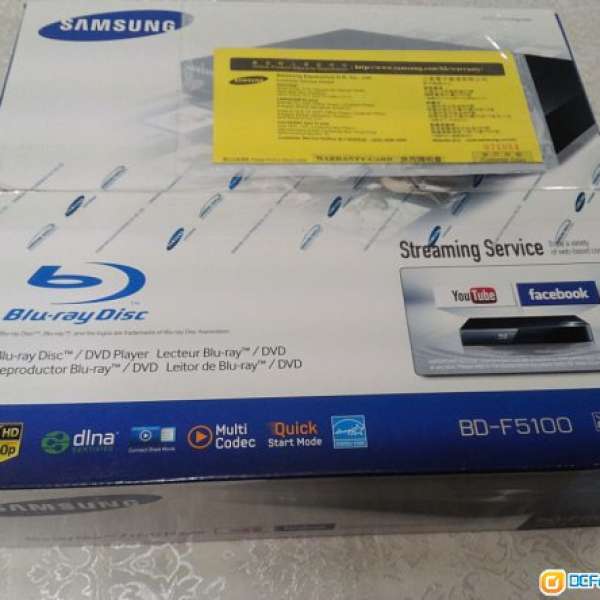出售 全新 Samsung BD-F5100 Blueray Player