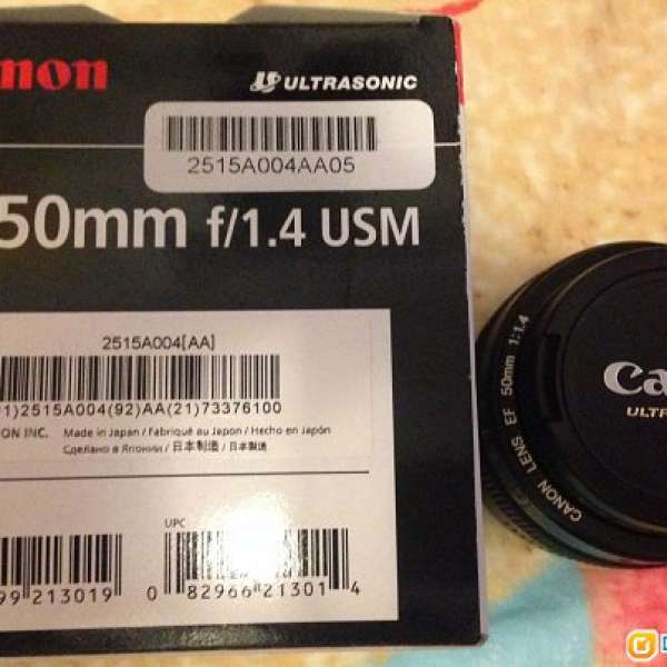 Canon 50mm/1.4 99% NEW