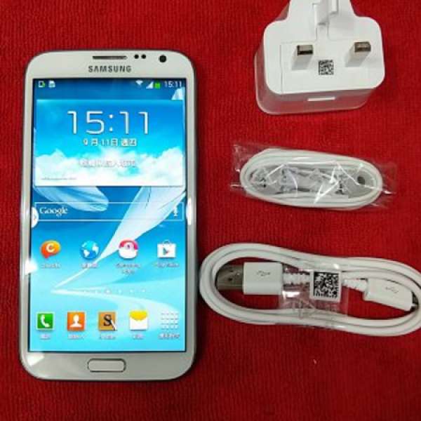 95%NEW Samsung Note 2(4G-LTE) N7105 16GB 白色 香港行貨 跟機配件齊