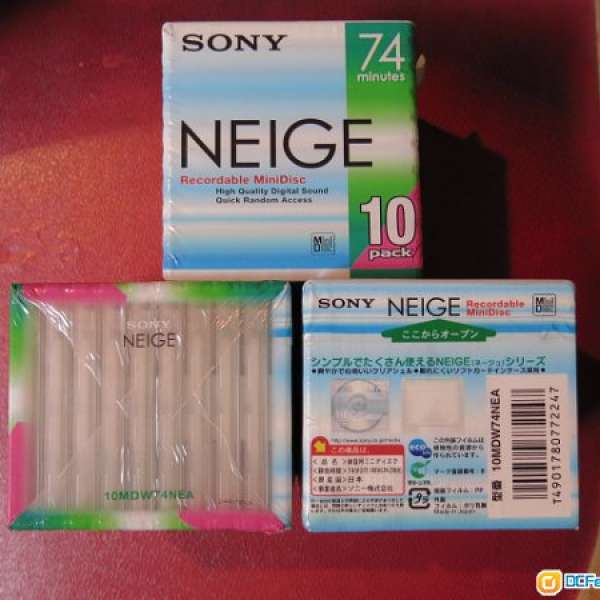 Sony Neige 74 Minutes Recordable MiniDisc (MD碟)