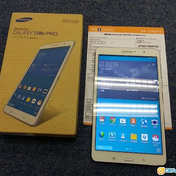 99.9%NEW 行貨白色Samsung GALAXY Tab Pro 8.4 WIFI T320