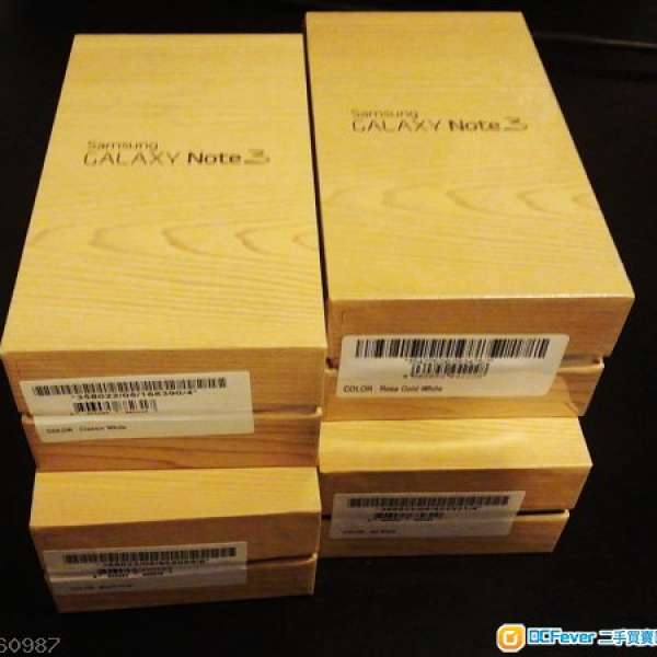 出售未開盒Samsung Note 3 N9005 16GB 4G LTE 黑,白,金. 粉紅，行貨 《跟正單保養》