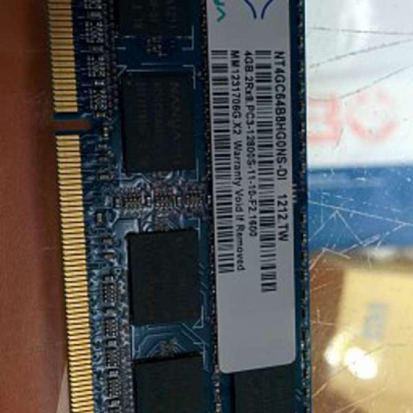 賣NANYA DDR3 4GB NOTBOOK RAM 100% work !!