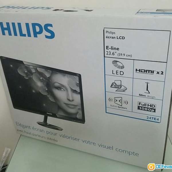 Philips 247E4 LED IPS mon 99成新