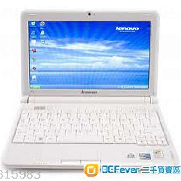 Lenovo S10-2 白色, 已升級至 2GB RAM, 安裝WINDOWS7 旗艦版