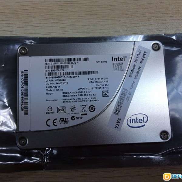 Intel 80GB SSD
