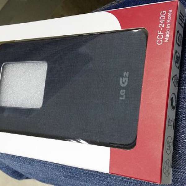 >90% LG G2 原裝黑色 Quick Window Case made in korea