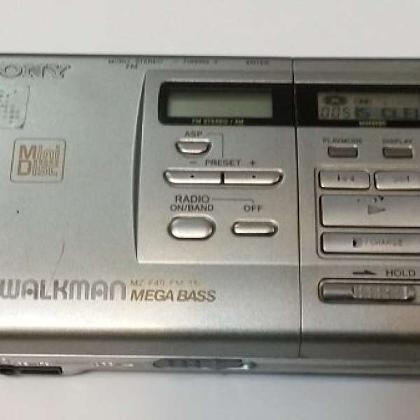 sony MZ-F40有收音跟MD清潔碟一隻