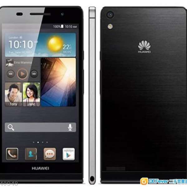 [100%全新]  Huawei Ascend P6 3G 8GB 黑色 公司清貨 全套配件齊 未開盒