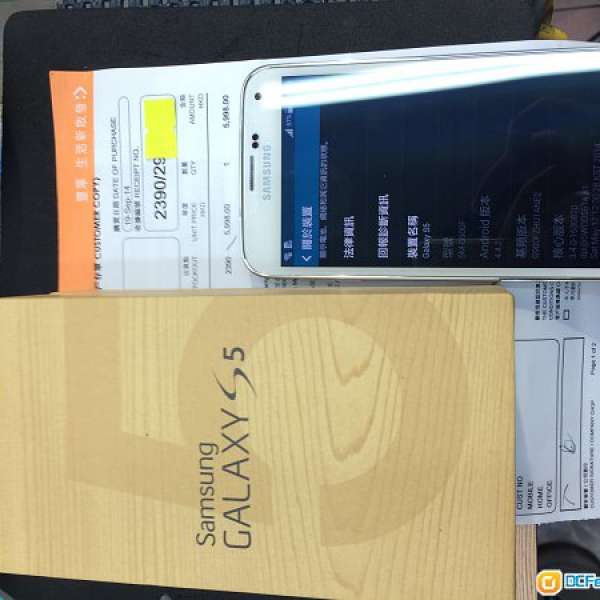 全新白色行機三星Samsung Galaxy S5 LTE 4G  G900F豐澤機19/09/14 出機