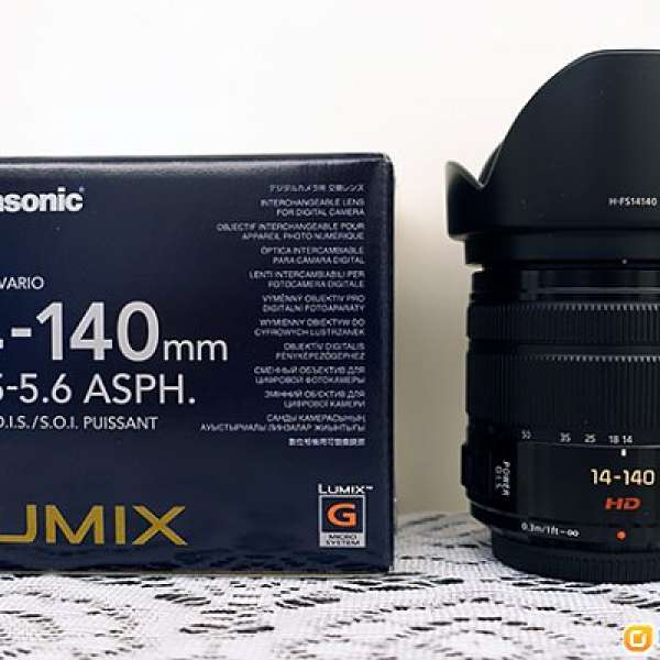 出售超新 Panasonic Lumix 14-140mm F3.5-5.6 for M43