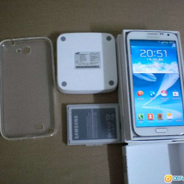 90%新 samsung note 2 n7105 lte 16gb 行貨 白色