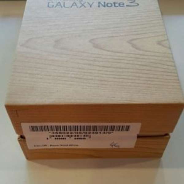 全新未開封 GALAXY NOTE 3 白色金邊 16GB , 4G LTE, 行貸