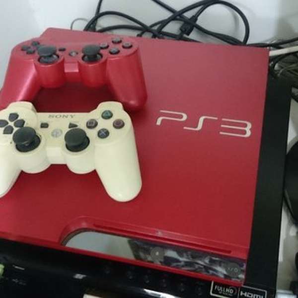 紅色 PS3 320GB 齊配件連四Game兩手製