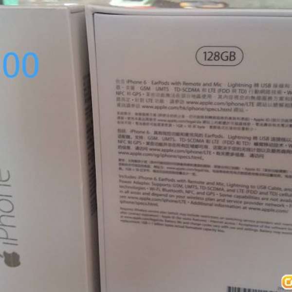 iphone6 銀色  128GB x 2  $7800香港Apple行貨，全新未開封