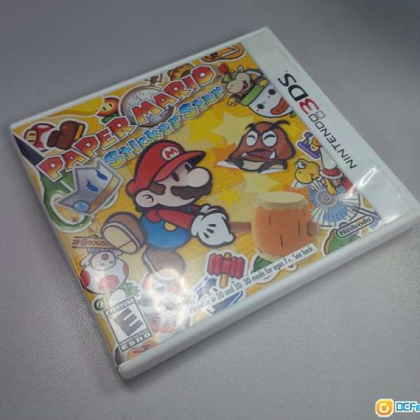 3DS xl Game paper mario sticker star 美版
