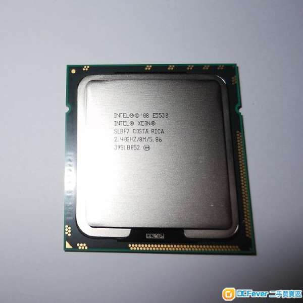 100%全新未使用 Intel Xeon E5530 2.40GHz 8M 5.86GT i7 LGA1366 4核8線CPU!