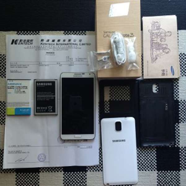 Samsung Galaxy Note 3 LTE 白色 16GB 行貨 包兩電
