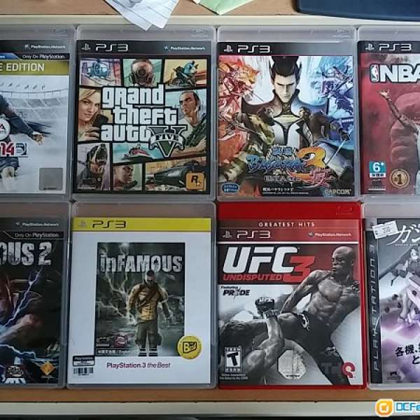 PS3 GAME NBA2K14 GTA5 戰國BASARA宴3 infamous 1 + 2 FIFA 14