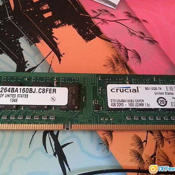 Crucial DDR3 1600 4GB ram
