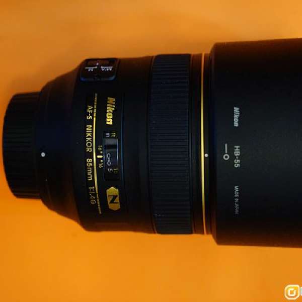 Nikon AF-S 85mm f/1.4G, 99% New 行貨